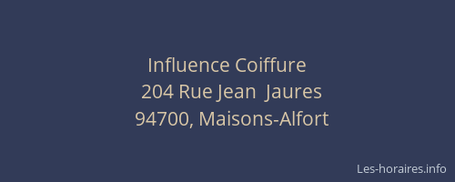 Influence Coiffure