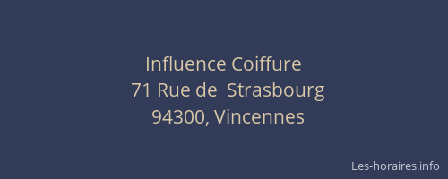 Influence Coiffure