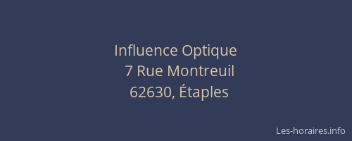 Influence Optique