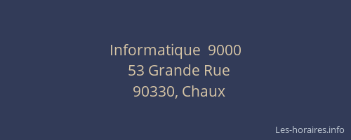 Informatique  9000
