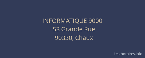 INFORMATIQUE 9000