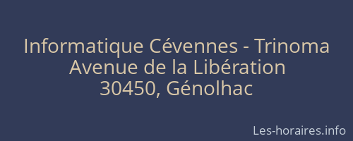 Informatique Cévennes - Trinoma