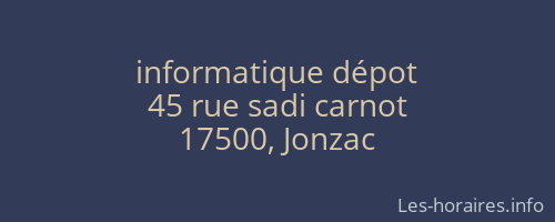 informatique dépot