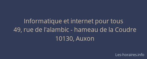 Informatique et internet pour tous