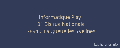 Informatique Play