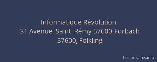 Informatique R&eacute;volution