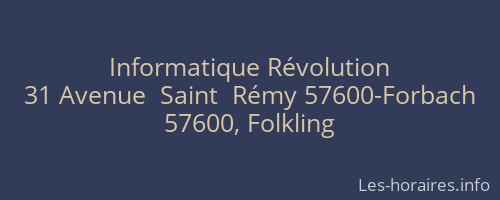 Informatique Révolution