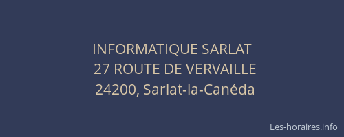 INFORMATIQUE SARLAT