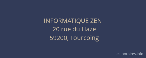 INFORMATIQUE ZEN