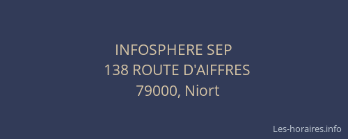 INFOSPHERE SEP