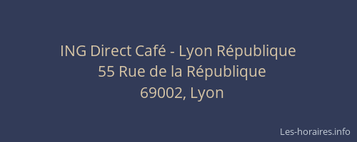 ING Direct Café - Lyon République