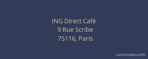 ING Direct Café