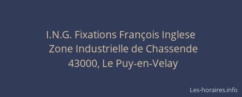 I.N.G. Fixations François Inglese