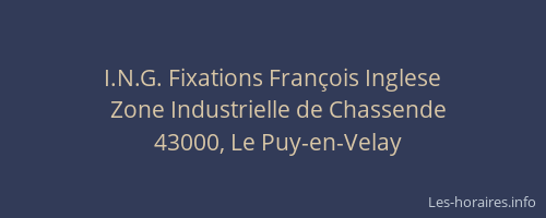 I.N.G. Fixations Fran&ccedil;ois Inglese