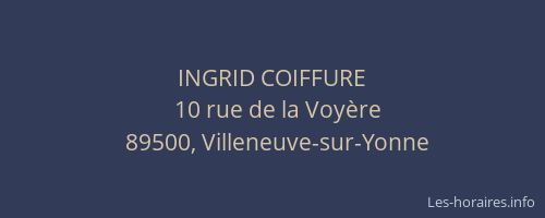 INGRID COIFFURE