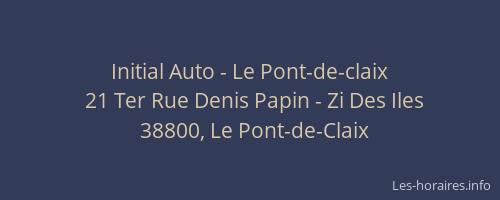 Initial Auto - Le Pont-de-claix