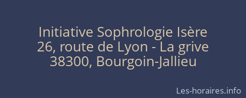 Initiative Sophrologie Isère