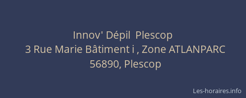 Innov' D&eacute;pil  Plescop