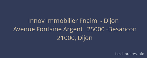 Innov Immobilier Fnaim  - Dijon
