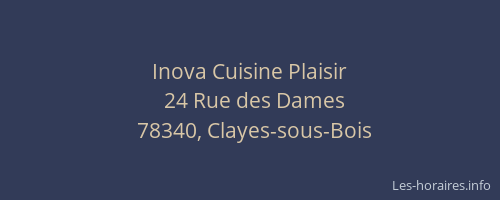 Inova Cuisine Plaisir