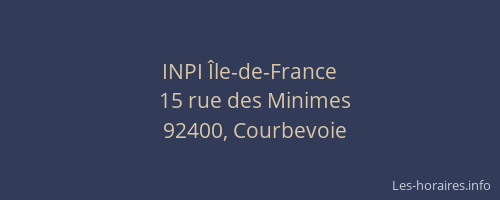 INPI Île-de-France