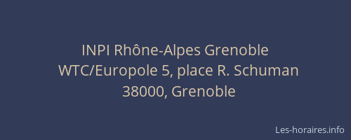 INPI Rhône-Alpes Grenoble