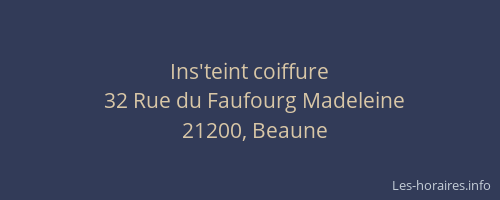 Ins'teint coiffure