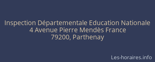 Inspection Départementale Education Nationale