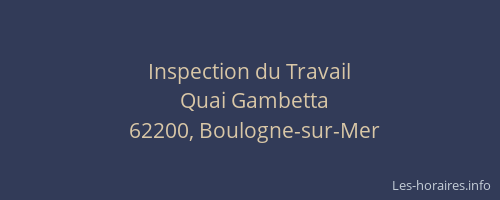 Inspection du Travail