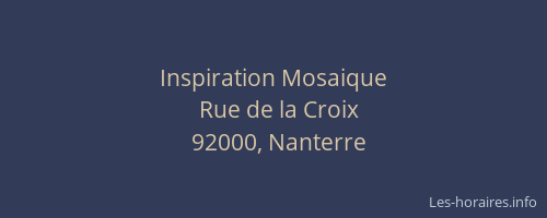 Inspiration Mosaique