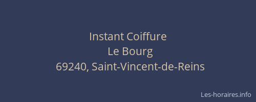 Instant Coiffure