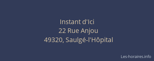 Instant d'Ici
