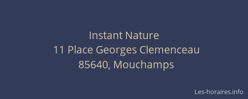 Instant Nature