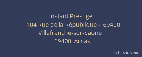 Instant Prestige