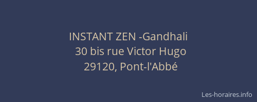 INSTANT ZEN -Gandhali