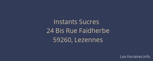 Instants Sucres