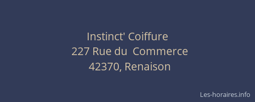 Instinct' Coiffure