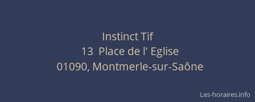Instinct Tif