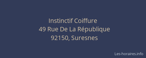 Instinctif Coiffure