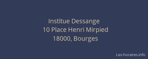 Institue Dessange