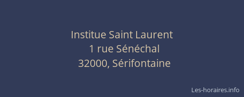 Institue Saint Laurent