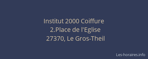 Institut 2000 Coiffure