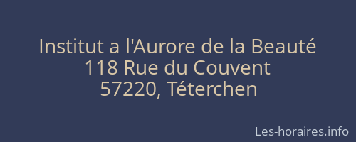 Institut a l'Aurore de la Beauté