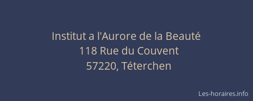 Institut a l'Aurore de la Beaut&eacute;