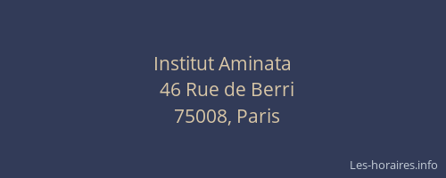 Institut Aminata