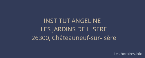 INSTITUT ANGELINE