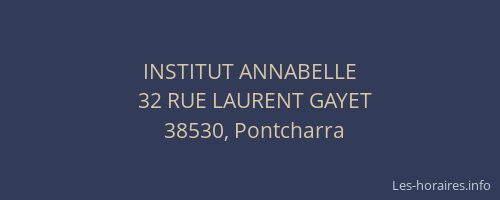 INSTITUT ANNABELLE