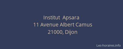 Institut  Apsara