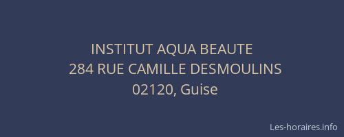 INSTITUT AQUA BEAUTE
