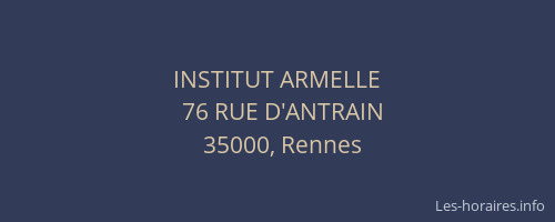 INSTITUT ARMELLE
